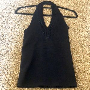 Black White House Black Market halter top size XS